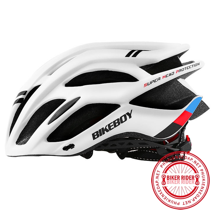 Mũ bảo hiểm xe đạp BikeBoy màu trắng PKXD-1038