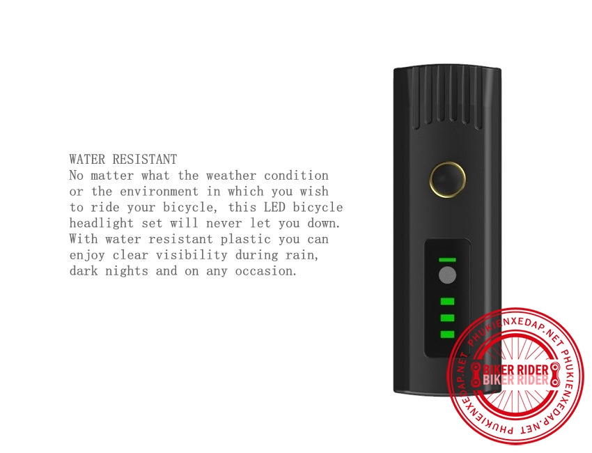 Đèn Led Xe Đạp Sạc USB Siêu Sáng, Chống Nước PKXD-1059