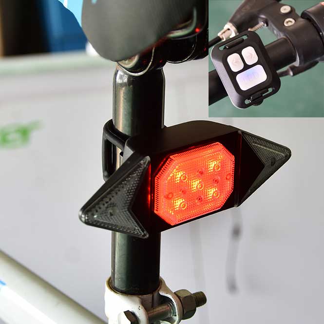 Đèn hậu,đèn xi nhan xe đạp wireless PKXD-1106
