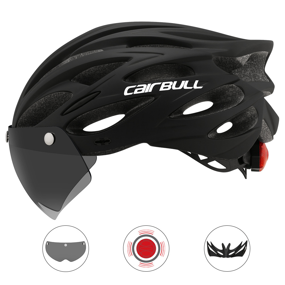 Mũ bảo hiểm xe đạp có kính PKXD-1088 (Đen)