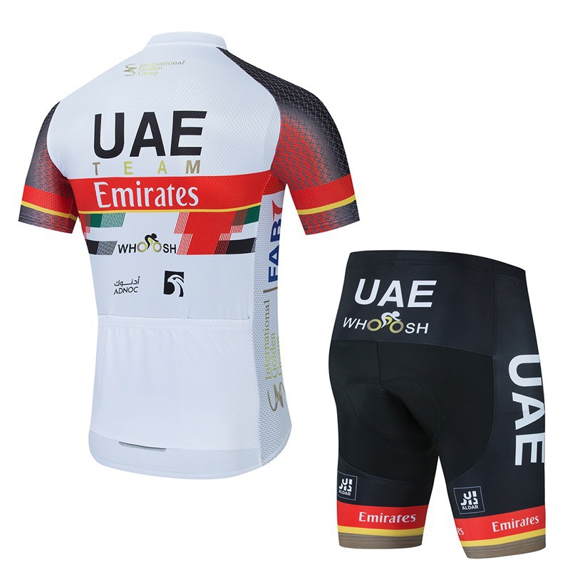 Bộ quần áo xe đạp nam nữ ngắn tay UAE PKXD-1159
